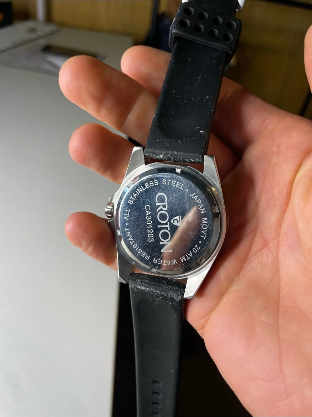 Croton Sea Diver Watch 20 ATM Stainless Steel CA301203